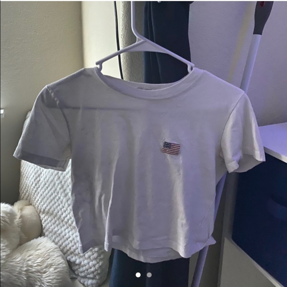 brandy melville american flag shirt